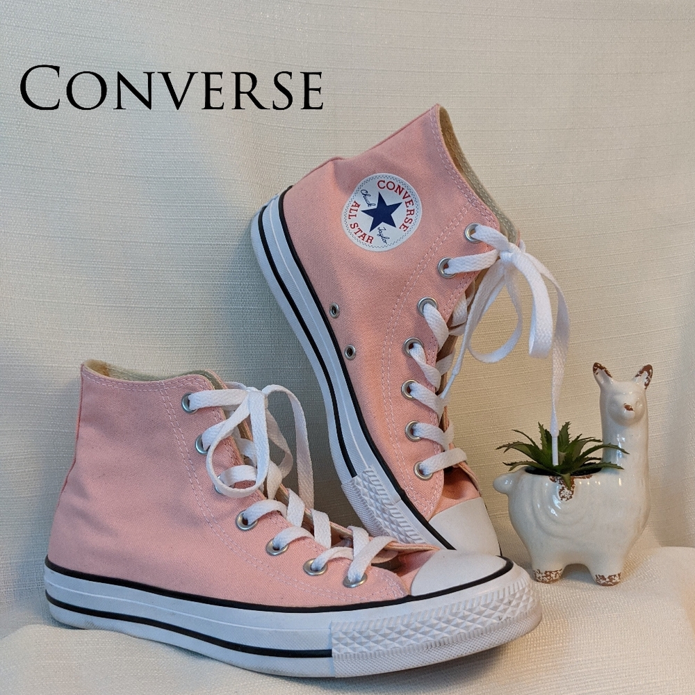 CONVERSE Pink High Tops Size 8